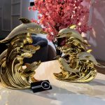 Luxury big size dolphin ornament