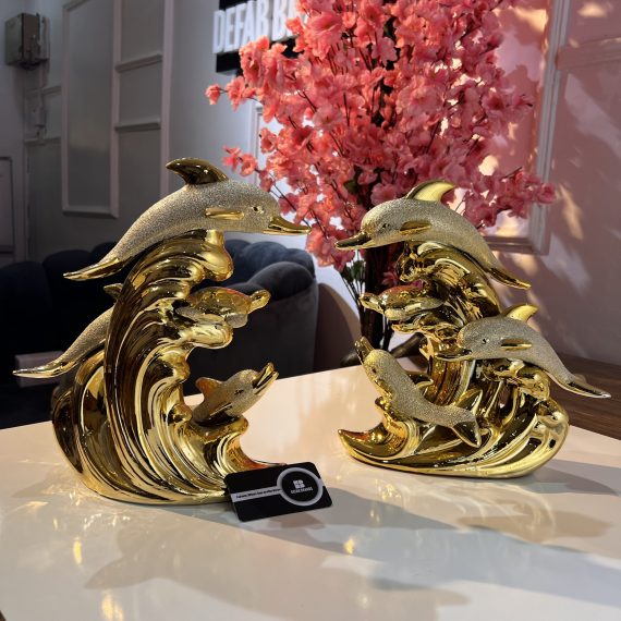 Luxury big size dolphin ornament