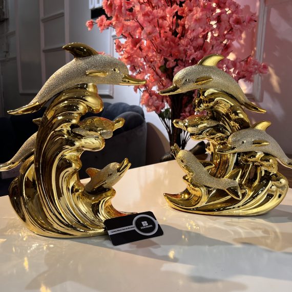 Luxury big size dolphin ornament